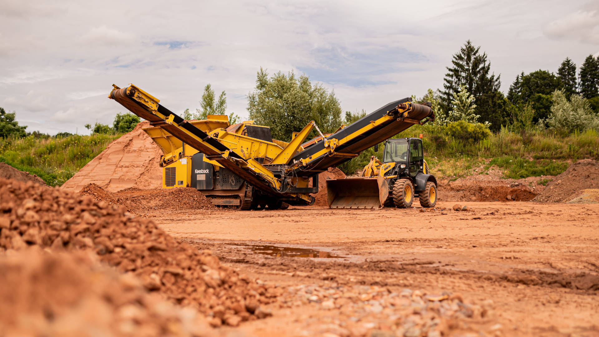 Bauschutt-Recyclinganlage in Merzig-Besseringen