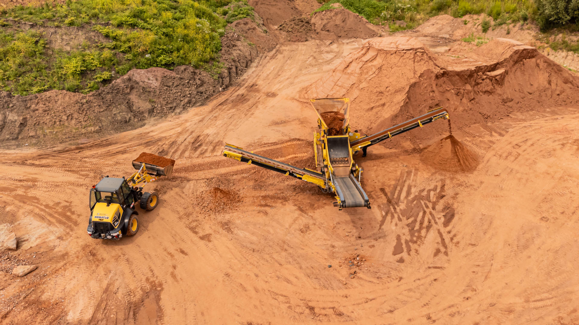 Bauschutt-Recyclinganlage in Merzig-Besseringen